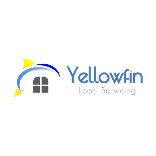 Loan logo with the title 'Yellowfin Loan Service Logo'