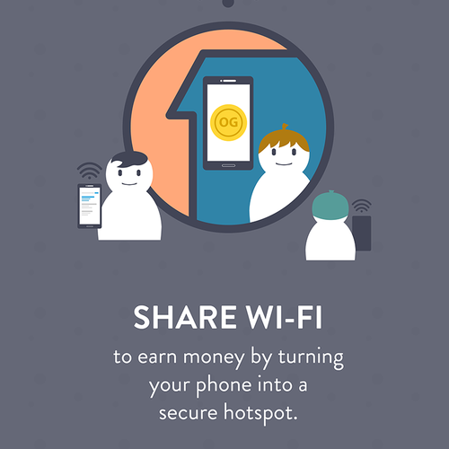 Internet artwork with the title 'Onboarding Illustration About Certain Apps'