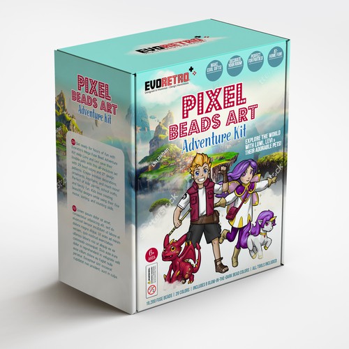 Board game packaging with the title 'package and Logo design'