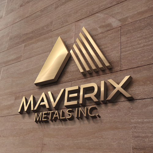 Metallic logo with the title 'Maverix Metals inc.'