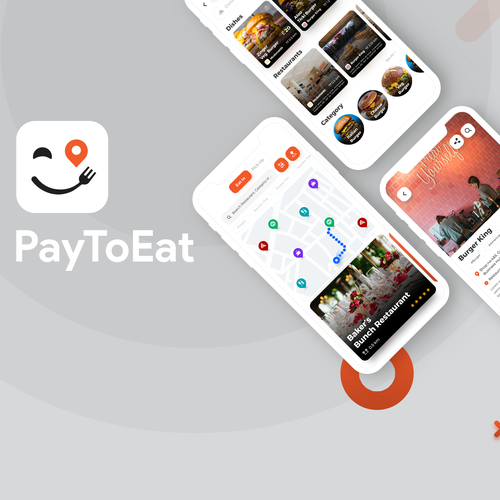 Offer design with the title 'Pay to Eat App UI design concept'