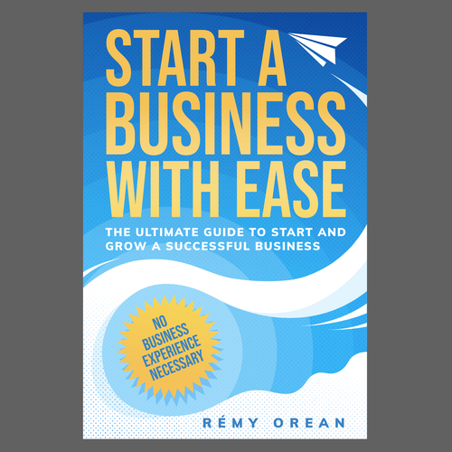 Financial book cover with the title 'Cool book cover design for business theme'