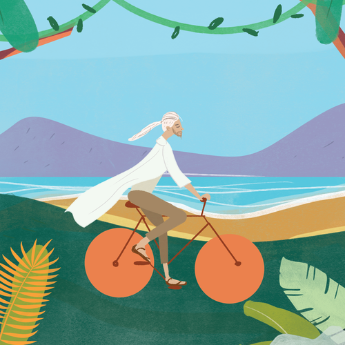 Coffee shop artwork with the title 'Sketch for coffee'