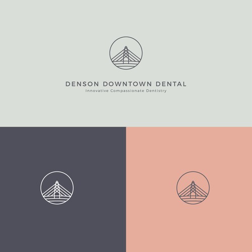 Dental design with the title 'Denson Downtown Dental Logo Design'