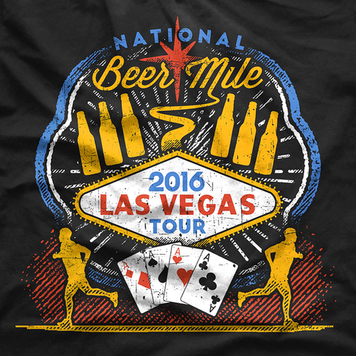 Beer t-shirt with the title 'National Beer Mile Eveny T-Shirt '