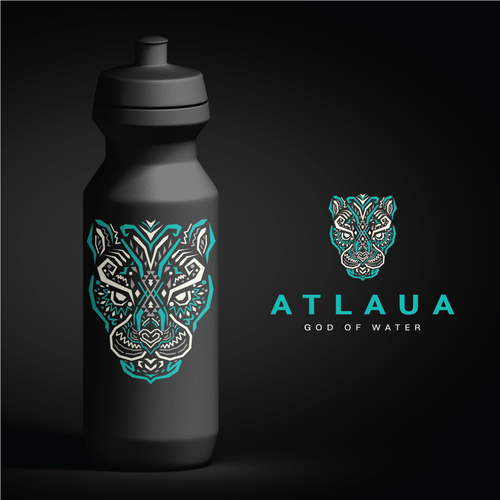 Black panther logo with the title 'Feline Logo for energy drink!'