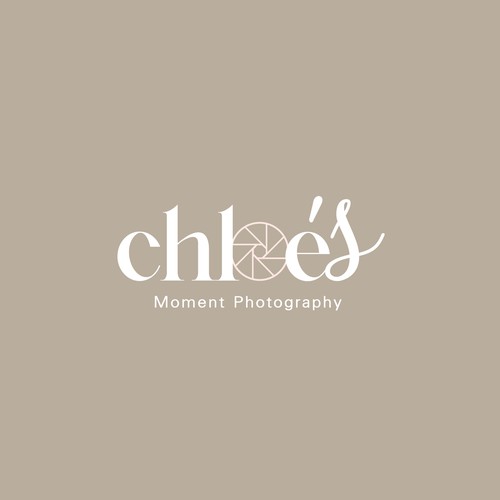 Photography studio logo with the title 'Chloe's Moments Photography'