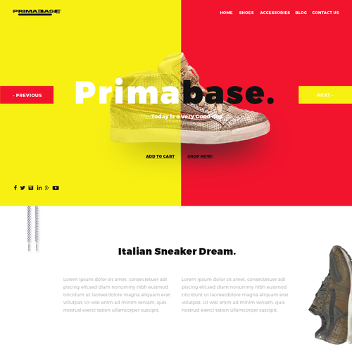 UX/UI website with the title 'Stylist Primabase Homepage'