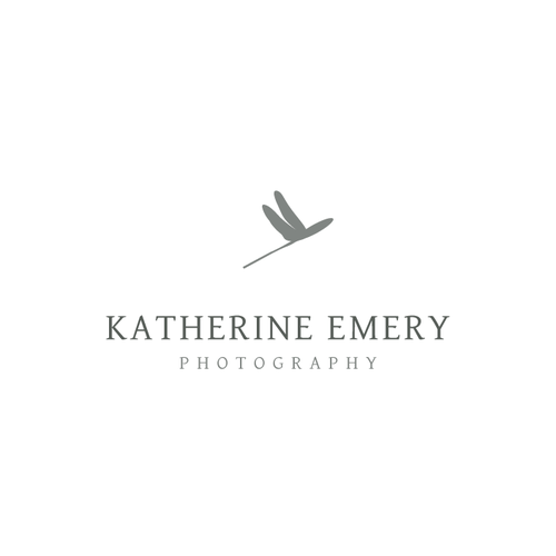 Dragonfly design with the title 'New logo wanted for katherine emery'