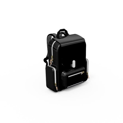 Backpack design with the title 'Backpack design'