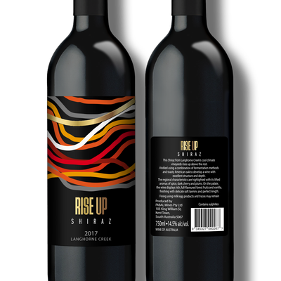 Wine Label for RISE UP
