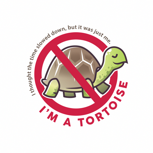 Turtle logo with the title 'funny parking ticket design'