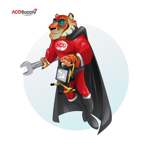 Tiger design with the title 'Tiger Hero'