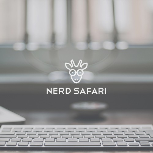 Giraffe logo with the title 'Concept for a premium blog'