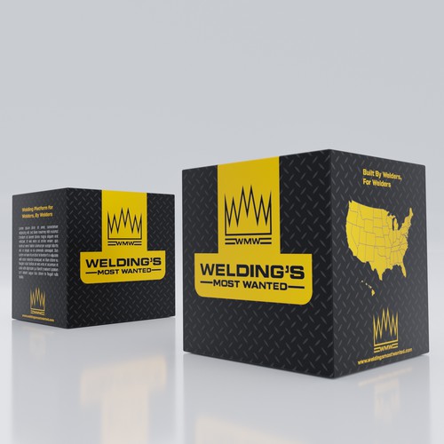 Product packaging with the title 'welding's packaging box'