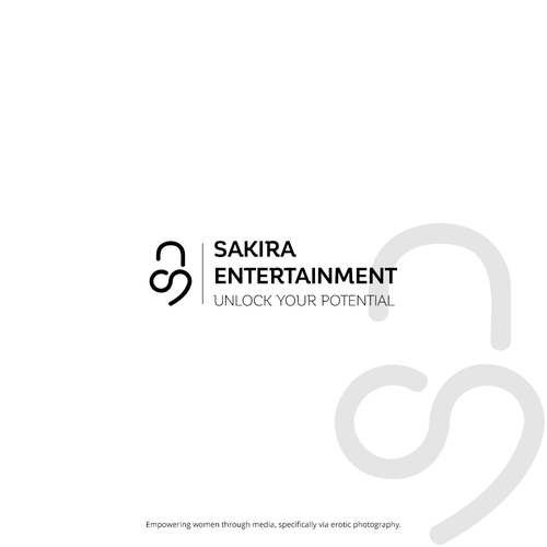 Padlock logo with the title 'Need logo for woman-centric photography studio'