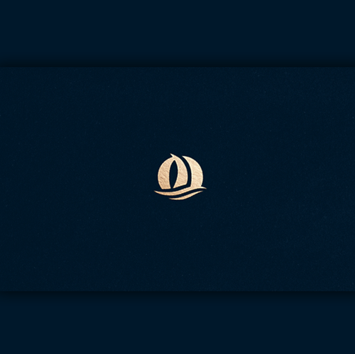 O design with the title 'Unique logo design representing sailing boat inside the letter O.'