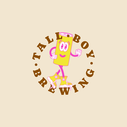 Cartoon logo with the title 'Vintage Cartoon Branding'