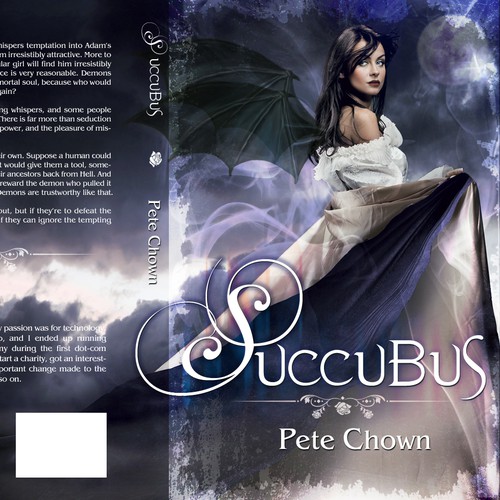 Aesthetic book cover with the title 'Succubus'