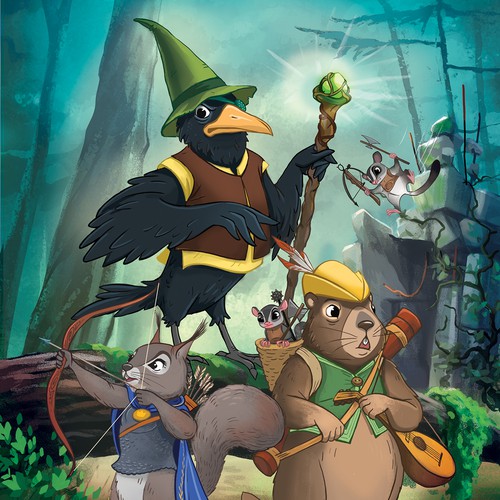 Magic design with the title 'Book cover art'