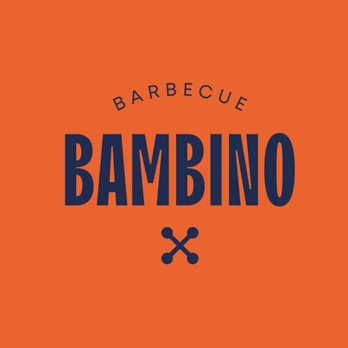 Car font logo with the title 'Bambino BBQ: Bold Smokehouse Branding'