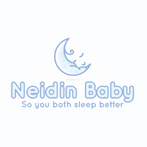 Sleep logo with the title 'Logo for Neidin Baby'