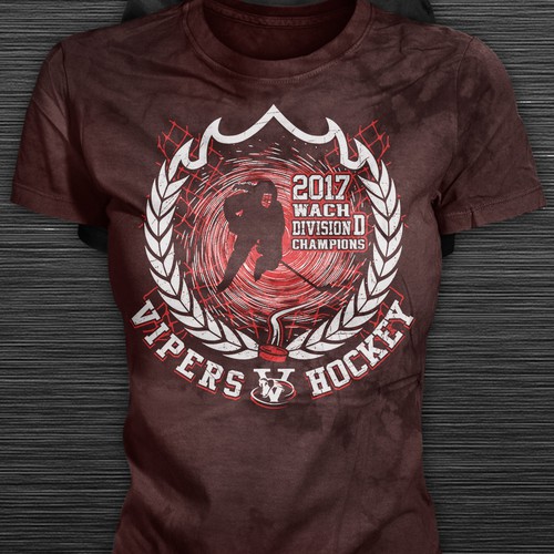 Hockey t-shirt with the title 'Finalist T-shirt Design Concept for Women's hockey team'