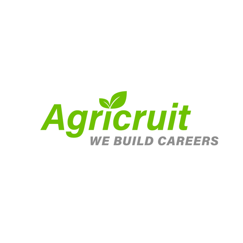 Recruitment logo with the title 'Concept for an agricultural recruitment company.'