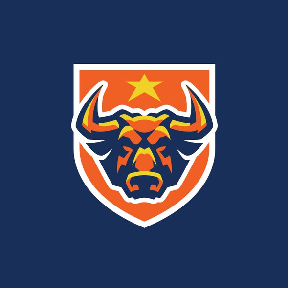Power design with the title 'Bull Mascot'