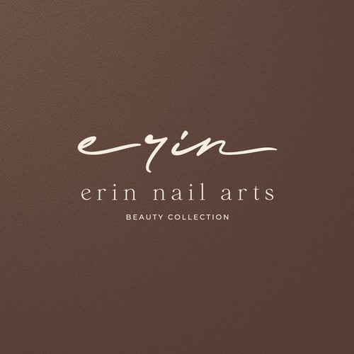 Nail design with the title 'Erin'