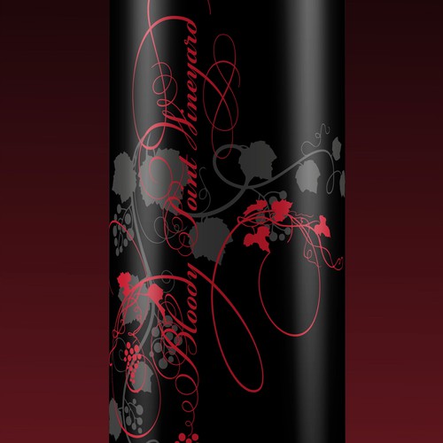 Winner label with the title 'Create a classy wine label exemplifing the west'