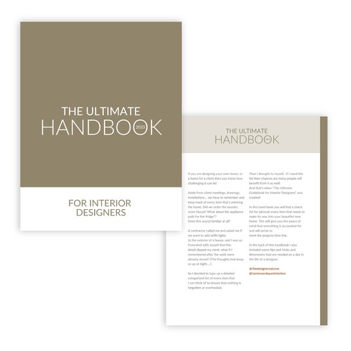 Planner design with the title 'Elegant Planner Layout Design'