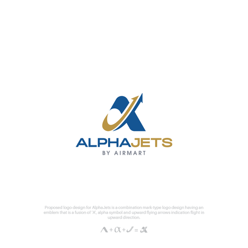 Jet logo with the title 'Logo for AlphaJets'
