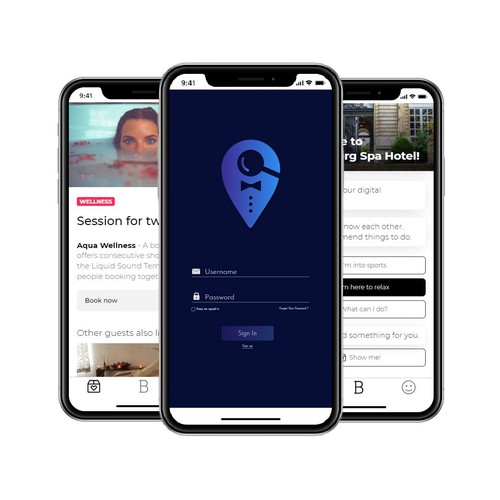 Concierge service logo with the title 'Concierge app logo'