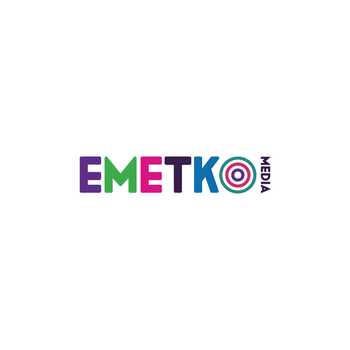 Typographic logo with the title 'Logo for Emetko Media'