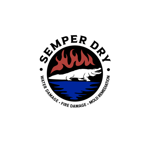 Crocodile logo with the title 'Semper Dry'
