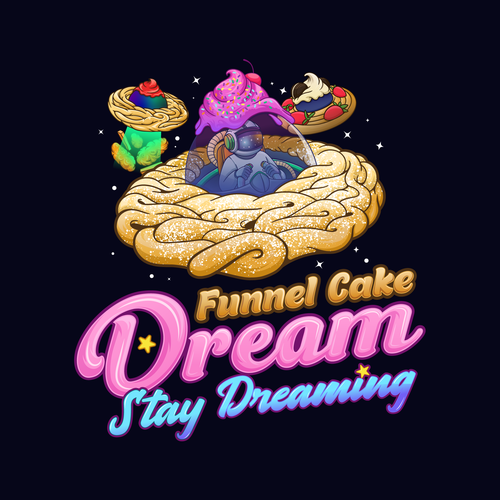 UFO logo with the title 'Funnel Cake Dream'