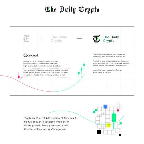 Crypto brand with the title 'The Daily Crypto'