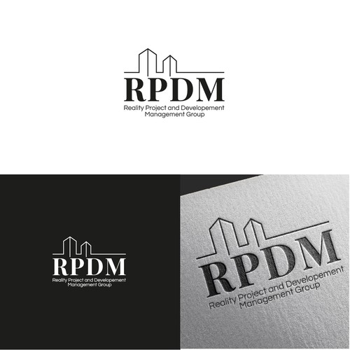 Commercial logo with the title 'Powerful commercial real estate logo'