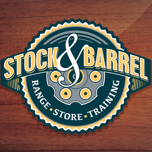 Seal design with the title 'Shooting Range Vintage'