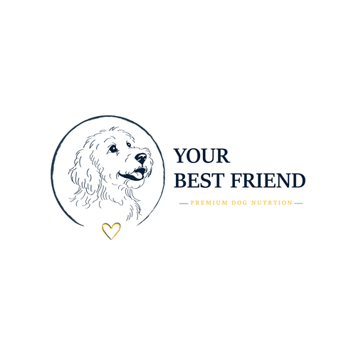 Dog food logo with the title 'Playful&Premium Logo - Dog Food'
