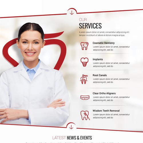 Custom website with the title 'Dental Care Website'