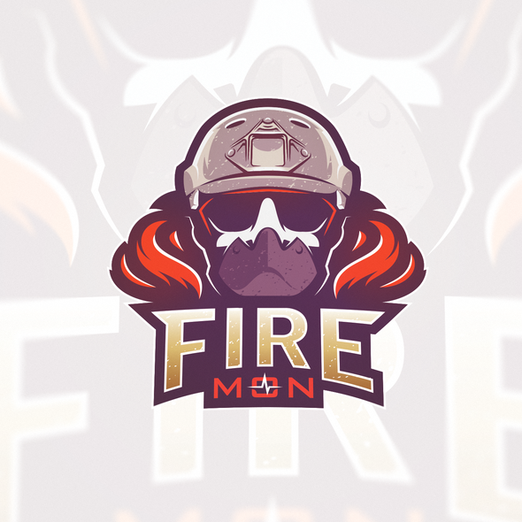 Fireman logo with the title 'fireman logo'