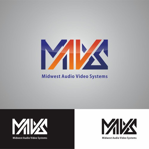 Conceptual logo with the title 'New Logo for Audio/Video Installation Compnay'