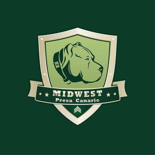 Kennel logo with the title 'Mid West Presa Canario '