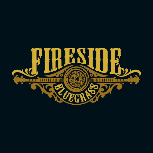 Scanning logo with the title 'Fireside Bluegrass logo contest'