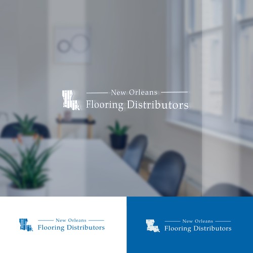 Floor design with the title 'Creative logo for a flooring distributor'