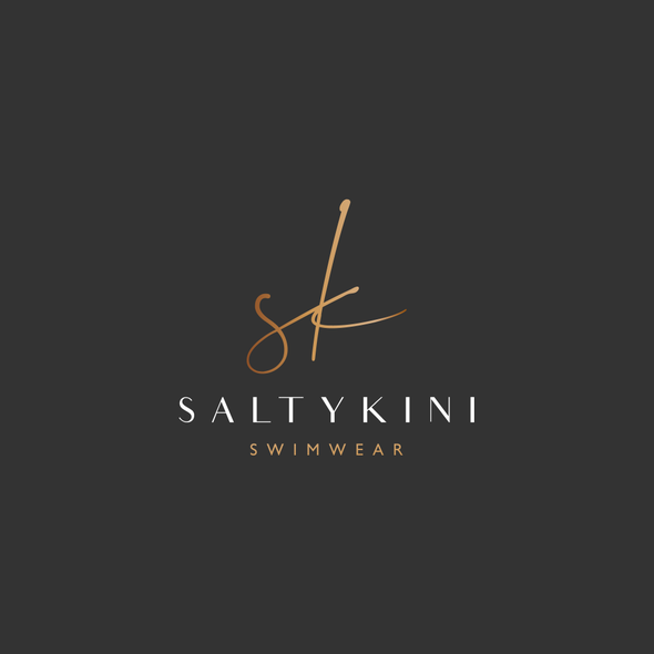 Bikini design with the title 'Saltykini logo'