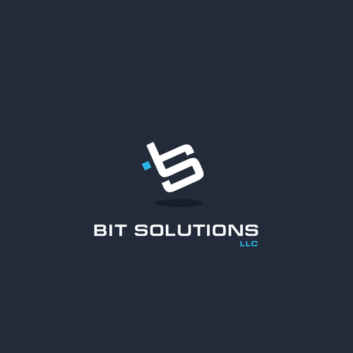 Web logo with the title 'Bit Solutions 'BS' logo'
