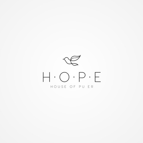 Tea logo with the title 'Clean and Simple Logo for a Tea Shop'